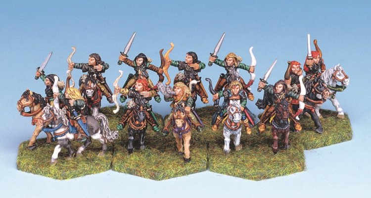 4310 Wood Elf mounted Rangers (12) - Click Image to Close