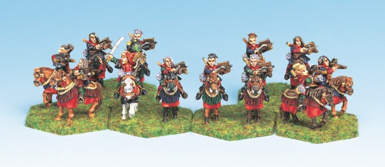 4804 Dark Elf Mounted Crossbow Archers (12) - Click Image to Close