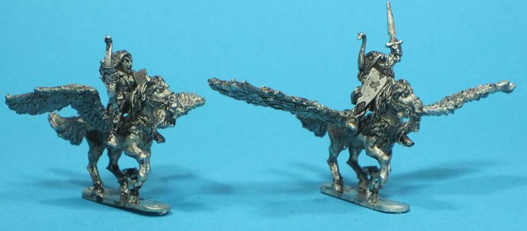 U18-4312 Wood Elf Pegasus Riders (6) - Click Image to Close