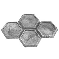 20-800 Metal Hex Bases (4) - Click Image to Close